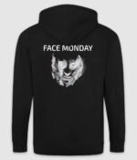 FACE MONDAY – Black Zip-hoodie