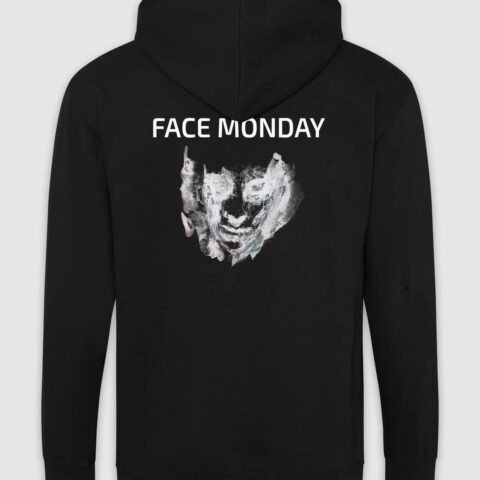 FACE MONDAY – Black Zip-hoodie