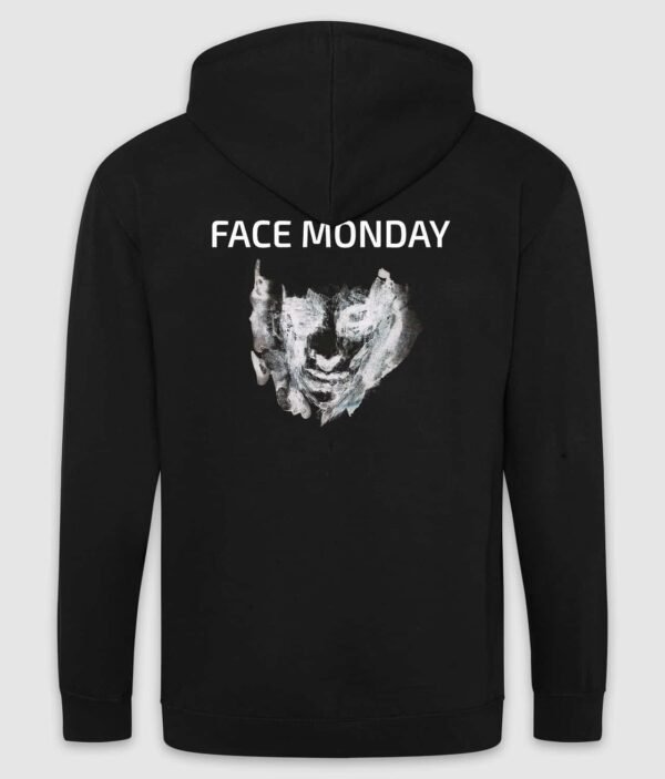 FACE MONDAY – Black Zip-hoodie