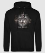 Metal Cross – Rust farvet tryk hoodie