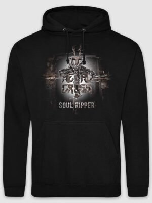 Metal Cross – Rust farvet tryk hoodie