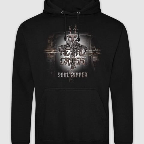 Metal Cross – Rust farvet tryk hoodie